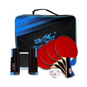 Ping Pong Paddle Set of 4, 6 Ping Pong Balls ITTF Approval Professional 3-Sta... - Picture 1 of 8
