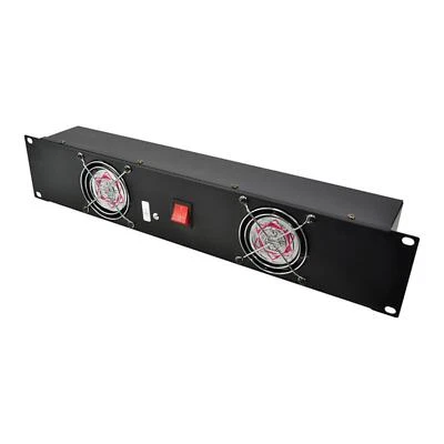 Stagecore RK2FAN 19' 2U Rackmount Fan Panel with 2 x 80mm Pre-fitted Fans - Image 1 of 3