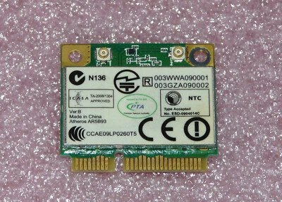 Atheros AR5B93 WLAN WiFi Mini PCI-E 802.11n Card Packard Bell EasyNote LJ71 LJ75 - Bild 1 von 2