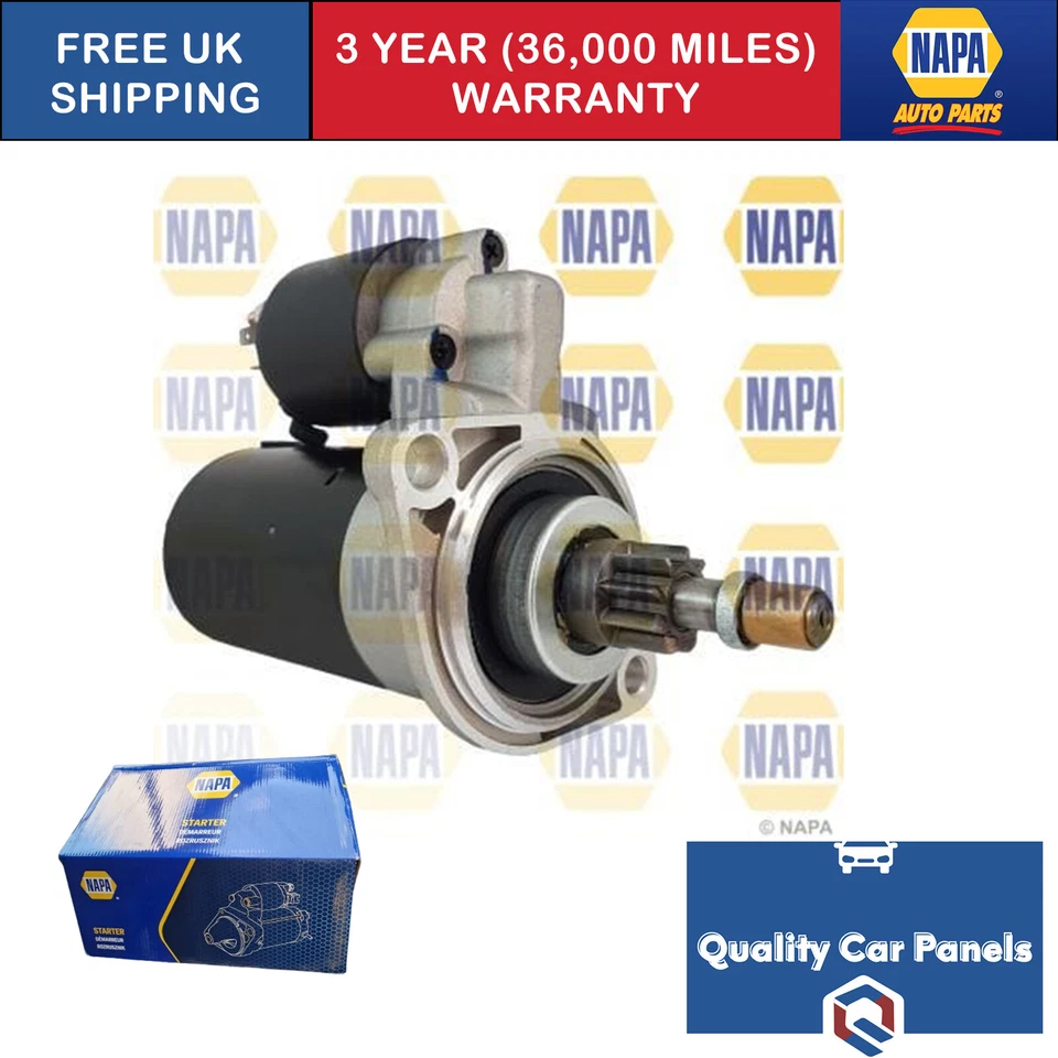 For VW Transporter/Caravelle 1982-1992 1.9 2.1 Napa Starter Motor NSM1759 - Image 1 of 1