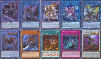 Yugioh Vendread Zombie Deck - Avendread Savior Revendread Slayer Scavenger - Image 1 of 4