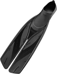 Atomic Aquatics Diving High Performance Full Foot Split Fin IN Black Size 9-10 - Picture 1 of 7