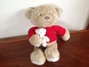 Mothercare Mummy Teddy Bear & Baby Bear Soft Toy Comforter 31cm VGC - Picture 1 of 7