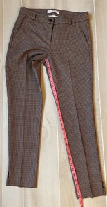 Pantalone vestito BRAX feel good sydney stampa marrone taglia 4 donna - Foto 1 di 5