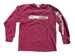 Vintage FSU Nike Langarm T-Shirt (weißes Etikett) Herren Large - Bild 1 von 6