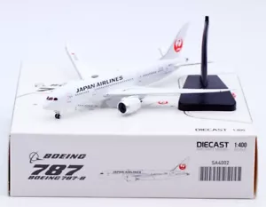Modelo de avión fundido a presión 1:400 JC Wings Japan Airlines JAL Boeing B787-8 JA833J - Imagen 1 de 15