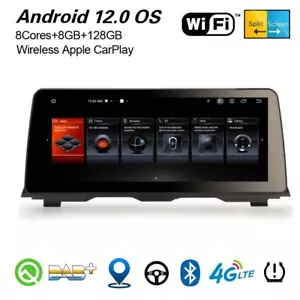 Autoradio 12,3" Android 13 8 core 128GB Navi BT DAB+ CarPlay BMW Serie 5 F10/F11 NBT - Foto 1 di 1