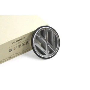 Emblema originale VW anteriore griglia radiatore Golf II/III T4 logo Vento segno cromato - Foto 1 di 2