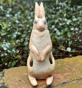 WELLER POTTERY EXTREMELY RARE RABBIT FIGURAL......MINT! - Picture 1 of 7