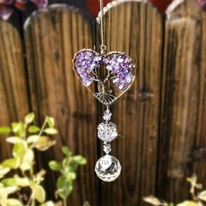 Amethyst Sonnenfänger Kristall Heilsteine Regenbogenmacher für Haus & Auto Deko - Bild 1 von 7