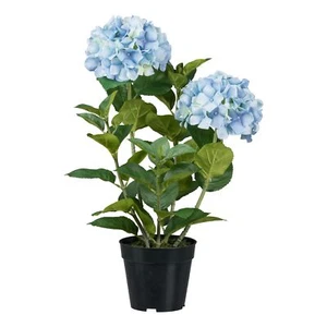 Kunstpflanze Hortensie, Farbe blau, inkl. Topf, Höhe ca. 58 cm - Bild 1 von 1
