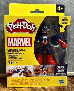 Play-Doh Marvel Captain America Playset Bendy Action Figure - Picture 1 of 6