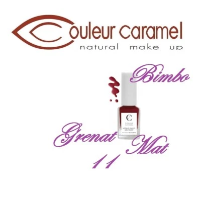 COULEUR CARAMEL 1 Nagellack Nagel- Bio 11 - Granat Matt 11ML - Bild 1 von 2