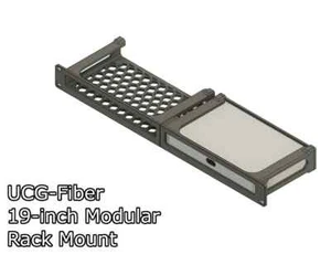 Ubiquiti UniFi UCG-Fiber – 19" Modular Rack Mount (3D Printed, Black) - Picture 1 of 1