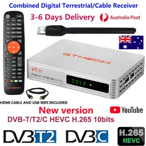 GTMEDIA Full HD Digital TV Tuner Set Top Box Media Play DVB-T/T2/C Receiver PVR - Picture 1 of 17