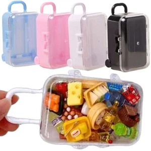 Creative Small Luggage Trolley Case Personality Jewelry Storage Box - Picture 1 of 17
