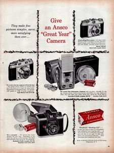 Printanzeige Ansco Kamera 1956 ganzseitige große Zeitschrift 10,5"x13,5" - Bild 1 von 1