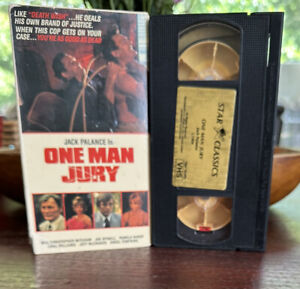 ONE MAN JURY (VHS, 1989) Jack Palance 1978 Crime Thriller
