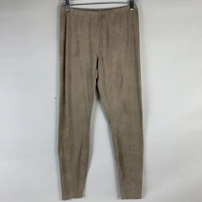 Eye Candy Stretch Pants Medium Legging Gold Shimmer High Rise Polyester Blend - Image 1 of 4