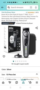 Braun All-in-One Style Kit Series 7 7440, 12-in-1 Trimmer for Men - Picture 1 of 1