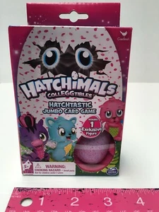 Hatchimals CollEGGtibles Jumbo Kids Card Game &Exclusive Figure Egg NEW  SEALED