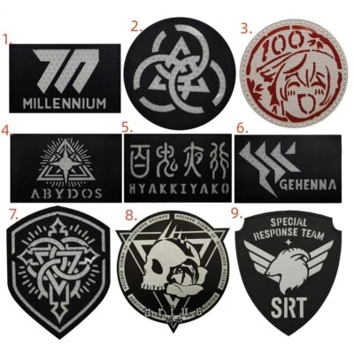 Reflective US Special Response Team SRT Hook Loop Patch Tactical Fastener Badge - Image 1 of 4