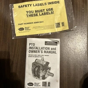 Muncie Power Products PTO Installation and Owner's Manual & Safety Labels - Picture 1 of 1