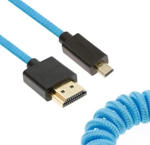 Uonecn Micro HDMI auf HDMI Kabel gewickelt für Atomos Ninja-V, HDMI auf Micro HDMI Sp - Bild 1 von 10