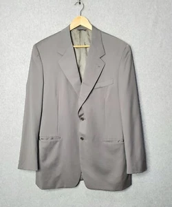 Canali Proposta Suit Jacket 100% Wool Blazer Coat 2 Button Gray 52L (US 42L) - Picture 1 of 19