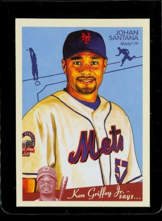 2008 Upper Deck Goudey Baseball Trading Card #112 JOHAN SANTANA New York Mets - Image 1 of 2