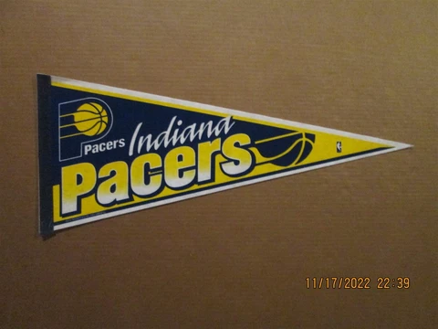 NBA Indiana Pacers Vintage Circa 1990's Rico Team Logo Basketball Pennant Cover