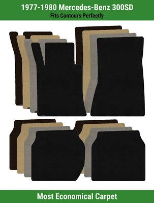 Передние и задние коврики Lloyd Velourtex для Mercedes-Benz 300SD 1977-1980 годов выпуска  - Изображение 1 из 4