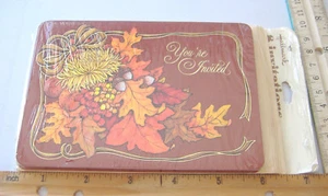 ~HALLMARK INVITATIONS~YOU'RE INVITED~FALL / AUTUMN MOTIF~PACKAGE OF EIGHT~~ - Picture 1 of 2