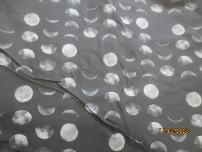 4 yds x 40"  Realistic Photo  Moon Lunar Cycle Planet on Black Custom Fabric - Image 1 of 4