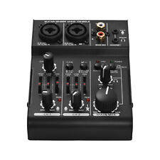 3-Channel Sound  Mixing Console Digital Audio Mixer +48V   I1J4