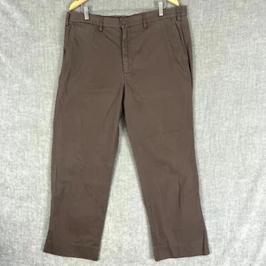 RM Williams Mens Size 38R TT080.Si Work Chino Pants Brown Regular Fit Zip Fly - Picture 1 of 15