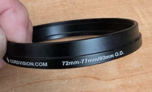 Cordvision Cine Ring 72mm-77mm threads (80mm O.D.) for matte boxes - Picture 1 of 2
