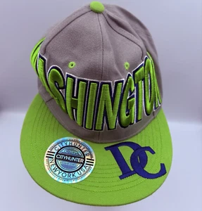 Cappello snapback City Hunter Washington DC regolabile verde/grigio - Foto 1 di 10