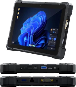 Rugged Tablet Win 11 Pro Intel N100 16GB RAM 256GB 4G LTE GPS NFC Windows Tablet - Picture 1 of 9