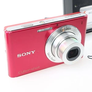 [Multi Lingual] SONY Digital Camera Red DSC-W330 Cyber Shot 4x Zoom from Japan - Picture 1 of 22