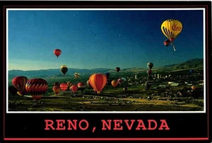 Reno Nevada Hot Air Balloons Postcard Unposted - Imagen 1 de 2