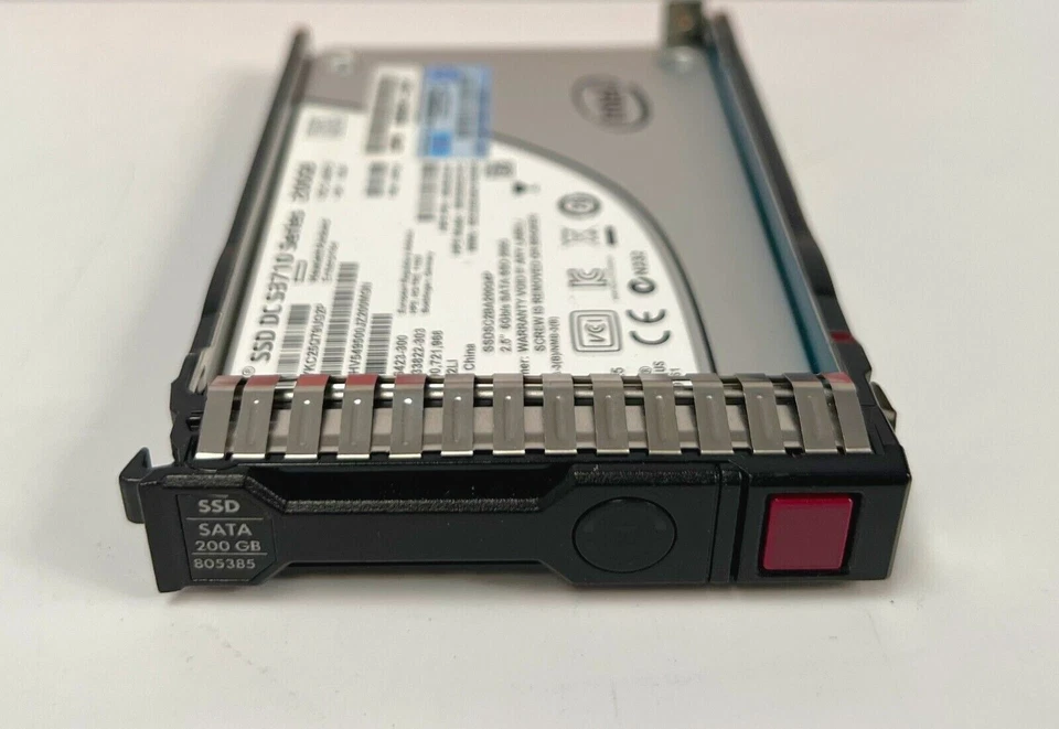 HPE 804639-B21, 805385, 200GB SATA 6G Write Intensive 2.5" SC Solid State Drive - Image 1 of 1