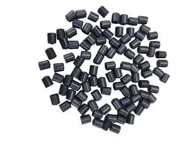 100 Black Plastic Tire Valve Stem Caps-Universal Schrader OEM QUALITY 21095 - Image 1 of 4