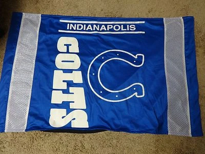 Винтажный полноразмерный флаг NFL Indianapolis Colts от Sports Coverage 43 дюйма x 27 дюймов - Изображение 1 из 4