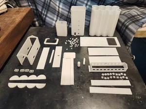 3D Printed O Scale 8 Silo Concrete Grain Elevator W/ Single Track or Truck Shed. - Picture 1 of 14