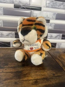 Vintage Swib Plush Bengal Tiger Green Eyes I Love You Tigers Plush 1984 7” - Picture 1 of 5