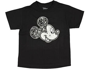 Disney Mickey Mouse Cartoon Character Little Boy's Black T-Shirt NWT