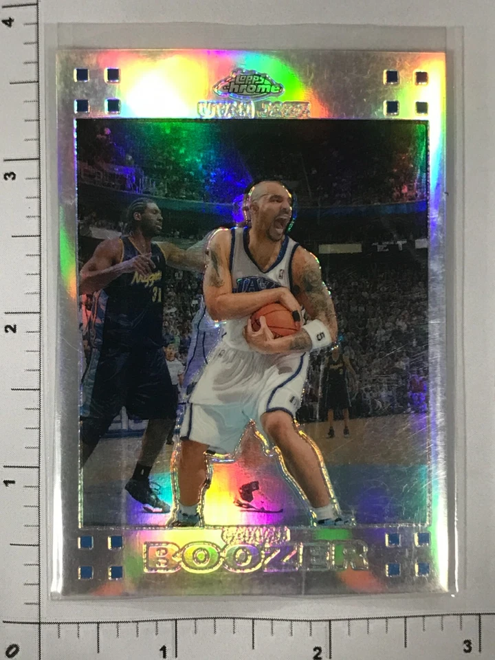 Carlos Boozer  2007-08 Topps Chrome #64 Refractor Serial #d, Jazz - Image 1 of 2