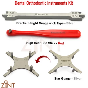 Lot de 3 Positionnement Hauteur Jauge Orthodontie Star Jauge Band Morsure Stick - Imagen 1 de 4