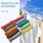 Anti-Slip Clothesline Mixed Color Outdoor Clothesline Dormitory Student UK M6T8